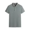 Camisa Polo Masculina, cor sólida, simples e estilosa, com gola de lapela, camiseta de manga curta, adequada para comércio exterior, top esportivo tamanho grande