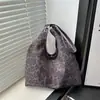 Bolsa de Mão Estampa de Leopardo para Mulheres, Grande Capacidade, Bolsa de Ombro Casual Outono e Inverno, Bolsa de Axila, Versátil para Trabalho e Deslocamento, Bolsa Tote Tendência