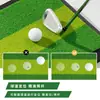 Tapete de Golpeo Auxiliar para Enseñanza de Golf Tapete de Golf para Exteriores Tapete de Golpeo de Pendiente Ajustable Práctica de Swing Tapete de Bolas
