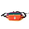 Bolso Cruzado de Hombro Único para Niños Estilo Coreano Color Dopamina Bloqueo de Color, Bolso de Pecho y Cintura Ligero para Deportes al Aire Libre para Niños y Niñas
