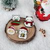 Nuevo Broche Navideño de Dibujos Animados Lindo Oso Alce Muñeco de Nieve Pino Árbol Pequeño Regalo Insignia Metálica Pines Accesorios