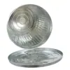 Cubo de Basura Galvanizado de Hierro de Gran Capacidad, Cubo de Basura para Exteriores con Tapa, Cubo de Almacenamiento Metálico de Doble Asa, Cubo de Almacenamiento de 55L