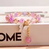 Nuevo Pulsera de Mariposa de Cristal de Imitación Pulsera Sencilla de Cuentas Completas Fuente en Vivo Estudiante Mujeres Joyería Fresca Regalo Japón y Corea del Sur