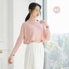 Gran Venta ~ Blusa Suelta de Danza Moderna, Crop Top, Ropa Corta de Baile, Camiseta de Manga Larga que Muestra la Cintura para Mujeres, Moderna