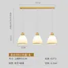 Lustre de Restaurante Novo Estilo com Três Cabeças, Mesa de Jantar Minimalista Moderna, Sala de Jantar, Balcão de Bar Criativo Americano na Moda para Família
