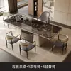 Mesa de Centro de Piedra Sinterizada Mesa de Té para Balcón de Apartamento Pequeño Mesa de Té para Sala de Estar en Casa Mesa de Café Mesa de Té Mesa de Té Un Juego Completo Mesa y Sillas de Té para Oficina