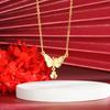 Collar de Mariposa Simple de Verano Nuevo de Oro Arena de Vietnam Lujo Ligero a Largo Plazo Sensación de Alta Gama Suministro de Joyería Nicho