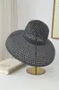 Chapéu de palha de aba larga estilo Hepburn retrô de verão para mulheres, chapéu de sol de praia para proteção solar