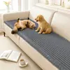 Cojín de Felpa Anti-Arañazos para Sofá de Mascotas Todas las Estaciones Antideslizante Cojín para Asiento Tela Cubierta Gruesa para Sofá Simple Moderna