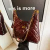 Bolsa de Corrente com Padrão de Diamante para Mulheres, Nova Tendência de Moda 2026, Bolsa de Ombro/Axila de Luxo, Versátil Bolsa Transversal