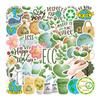 50 Pegatinas Impermeables de la Tierra para el Día Pegatinas Bolsa Escolar Espalda Decorativas Pegatinas de Dibujos Animados Aislamiento