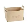 Cesta de armazenamento de feltro espessa personalizada, caixa de armazenamento de feltro, recipiente de armazenamento de feltro grande, cesta de armazenamento de feltro dobrável