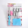 Bico de confeitar extra grande de aço inoxidável espátula para creme pincel para creme mais saco de confeitar conjunto de ferramentas para assar bolos fabricantes