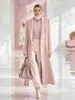 Outono/Inverno 2026 Novo Estilo Europeu e Americano Roupas Femininas Transfronteiriças Amazon Dragão Fênix Casaco de Lã Lapela Casaco Longo de Lã