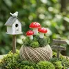 H Cogumelos Artificiais Mini Cogumelos Coloridos de Espuma Micro Paisagem Vaso Acessórios para Bonsai de Natal Decorações de Frutas Artificiais