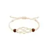 Collar Tejido con Colgante de Malla de Piedra Temu Transfronterizo Bolsillo de Malla Telescópico Ajustable Colgante de Malla Tejido a Mano con Cuentas de Madera