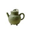 Tetera Tradicional China Verde Creativa Tetera Kung Fu Retro de Tres Patas Olla de Capacidad Pequeña