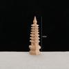 Suministros del Fabricante Artesanías de Pagoda Wenchang de Madera de Durazno, Ornamentos de Madera de 13 Pisos, 11 Pisos, 9 Pisos, 7 Pisos para Estudio y Oficina