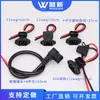 6 tomadas quadradas para veículos elétricos, porta de carregamento de bateria, plugues macho e fêmea espessados, tipo pino para bateria de lítio, tipo T, tomada de alta potência