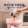 Bolsa de plástico grande extra gruesa, resistente al desgarro, color rosa, diseño de gatito, para uso doméstico, engrosada, de mano, especial para residuos de cocina