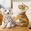 Boneco Tigre Bebê Sentado Boneco de Pano Tigre Brinquedo de Pelúcia Dia das Crianças Presente de Aniversário para Menino