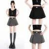 Traje Dulce y Fresco de Chica Popular Falda Corta Plisada Primavera/Verano 2026 Nuevo Pantalón Falda Bodycon Versátil de Cintura Alta