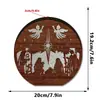 MZ1227-1248 Transfronteiriço; Enfeites de Natal em madeira com luz LED para decoração de mesa festiva