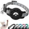 Adequado para Apple Airtag Pet Collar Locator Capa protetora Coleira refletiva com sino Fivela de segurança Pegada Item
