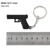 Mini Acessórios PUBG P90 S686 DP-28 Chaveiro de Liga Metálica Modelo de Arma Brinquedo Pequeno Ornamento