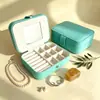 Caja de joyería personalizada de fábrica con espejo, caja de embalaje de joyería personalizada, collar para clavícula, caja para pendientes, caja para anillos, personalización de logotipo en lotes pequeños