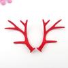 13cm Chifres de Veado de Natal Chifre de Dragão Flocado Acessórios DIY Transfronteiriça Faixa de Cabelo de Pelúcia Grampo de Cabelo Material de Decoração de Simulação Atacado