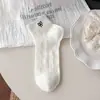 Calcetines Cortos para Mujer, Estilo Verano Delgado, Algodón Puro, Malla Hueca, Anti-Olor, Bordado Lindo, Sin Costuras, Calcetines de Algodón Antideslizantes para Verano