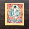 Núcleo de Thangka com Oito Divindades Guardiãs Pintadas à Mão do Nepal Xizang
