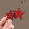 Pinza para el pelo con pedrería estilo coreano para mujer, elegante y lujosa, pinza lateral de alta gama para el flequillo, pinza Bb que no daña el pelo