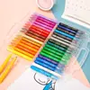 Deli 72128 Crayones de Colores Solubles en Agua Pasteles al Óleo Plumas de Colorear para Graffiti Crayones de Colores para Niños Plumas al Óleo