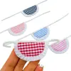 Muñeca Gato Kt Mini Delantal Mini Tela de Cuadros Accesorios para Muñecas Lindo Delantal Accesorios para Muñecas de Algodón