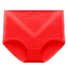 [Ventas de agencia] Ropa interior de algodón puro para mujer, simple y cómoda, color liso, alta elasticidad, cintura media-alta, bragas tipo triángulo para mujer
