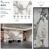 Pared de Fondo de TV de Piedra Sinterizada 1200x2700 Encimera de Piedra Sinterizada Baldosa de Mármol Blanco Veta Continua Piedra Sinterizada al por Mayor