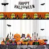 Faixa de decoração de Halloween transfronteiriça, Adereços de fantasia para festa de Halloween, Serpentinas de franja de castelo de casa mal-assombrada
