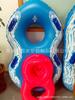KX8 palabra diversión PVC doble tobogán con asa inflable doble anillo elogio moderno loco agarre