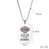 Collar de acero de titanio con accesorios de hip hop para hombre, estilo hipster callejero, colgante con personalidad de celebridades en línea, colgante de pareja, cadena de suéter para mujer