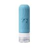 Frasco de silicone vazio para shampoo e gel de banho, ideal para viagem. Dispensador de cosméticos portátil com design de desenho animado.