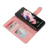 Adequado para Comércio Exterior, Porta-Canetas com Slot para Cartão de Alta Qualidade para Samsung Zfold6/7, Capa Dobrável de Negócios com Toque de Pele para Zfold3/4/5
