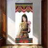 Tela Colgante Decoración de Casa de Huéspedes de Xizang Pintura de Tela Colgante de Pared de Fondo para Sala de Estar de Xizang Estilo Étnico Tapiz con Borlas para Sala de Té Tapiz Tapiz