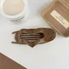 Pinza para el pelo de forma ovalada plana con forma de corazón, estilo nuevo, transfronteriza, para mujer, pinza creativa para el pelo de lunares con diseño de corazón, pinza de tiburón