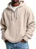 Nueva sudadera con capucha y media cremallera de gofres, color liso, casual, de moda, para hombre, primavera y otoño, transfronteriza europea y americana