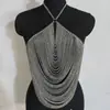 Cadena Corporal Multicapa Transfronteriza Europea y Americana Pecho Envuelto Espalda Descubierta Cadena para el Pecho Moda Femenina Cadena Integrada con Borla Cadena Corporal