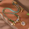 Nuevo Colgante Vintage Cuerda Zakiram Thangka Hecho a Mano Tejido Collar Colgante Cuerda Estilo Nacional Nuevo Estilo Chino Cadena de Lana