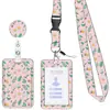 Cordón para Tarjeta de Documento UV con Hebilla de Tirar Retráctil Popular Estampada, Insignia Fácil de Colocar, Portatarjetas Transfronterizo con Varias Hebillas de Tirar Fáciles