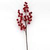 Fabricante Original Fruto de Azevinho de 4 Pontas Fruto da Fortuna Fruta Vermelha Feijão Vermelho Balde de Bênçãos para Véspera de Ano Novo Comprimento Total 54cm